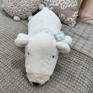 Weighted Plush White Polar Bear